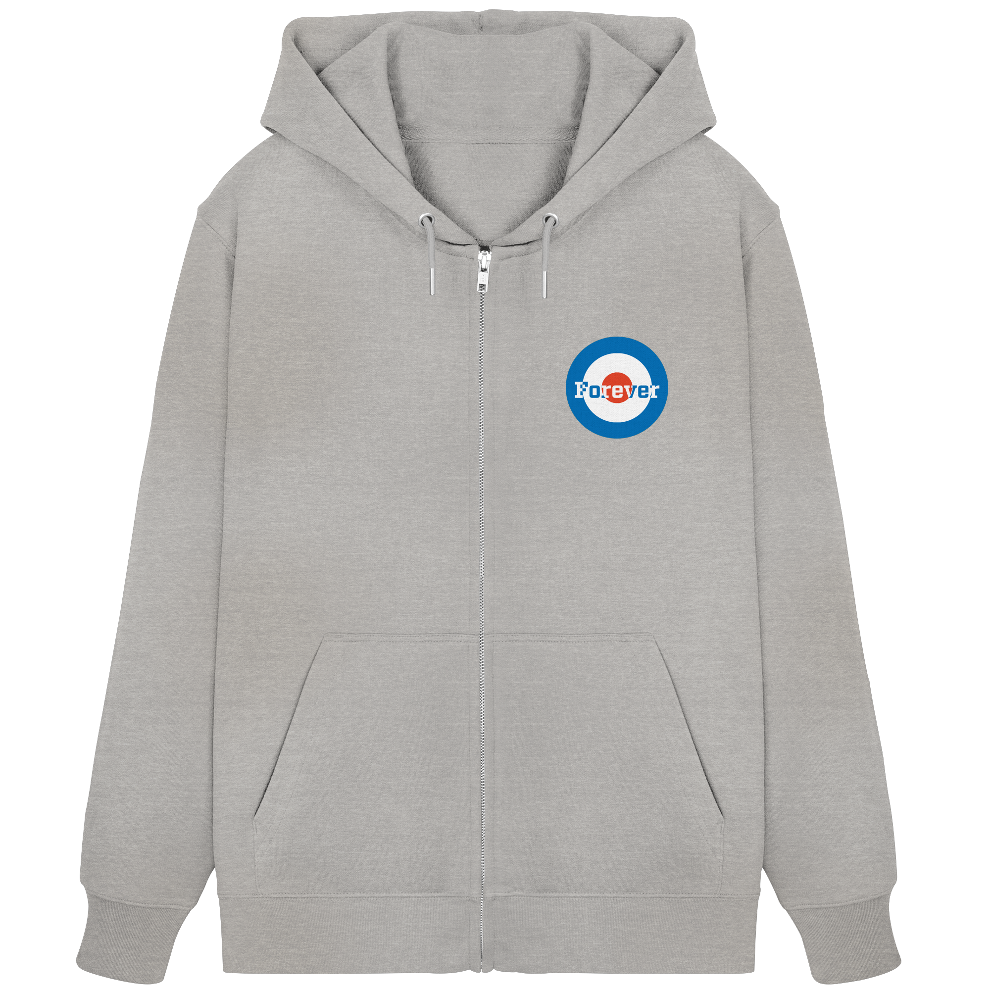 Rostock Fan Zipper Kokarde klein "Forever" - Organic Zipper Rostock Fan Zipper Kokarde klein "Forever" - Organic Zipper