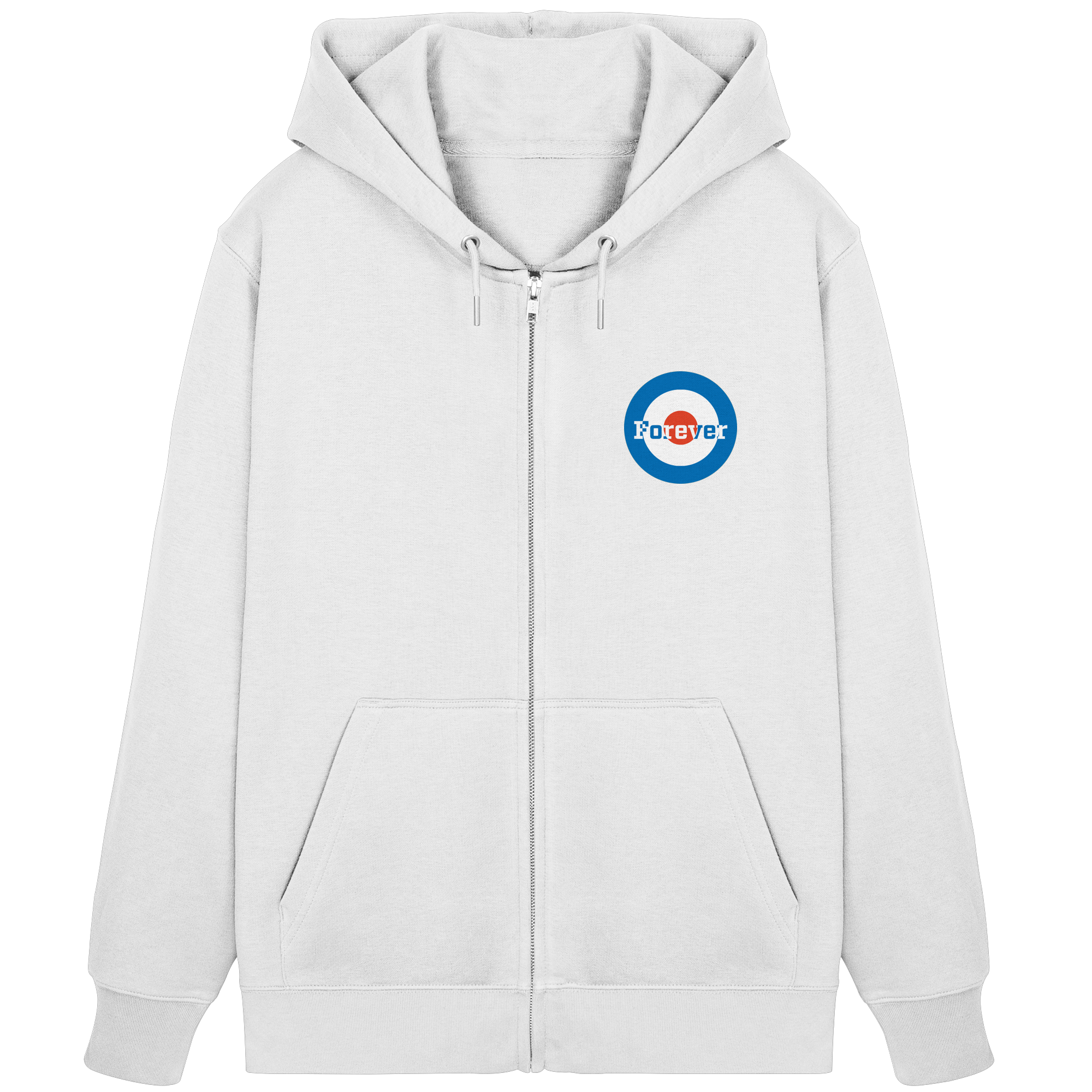 Rostock Fan Zipper Kokarde klein "Forever" - Organic Zipper Rostock Fan Zipper Kokarde klein "Forever" - Organic Zipper