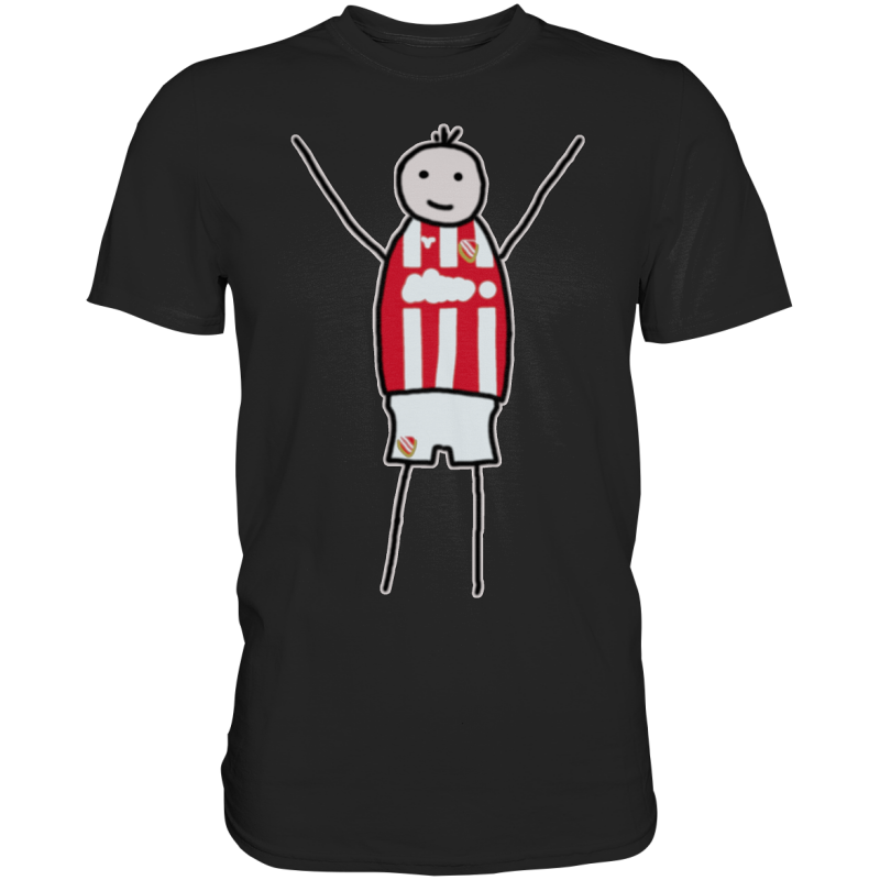 Cottbus Fan-T-Shirt Strichmännchen - Premium Shirt
