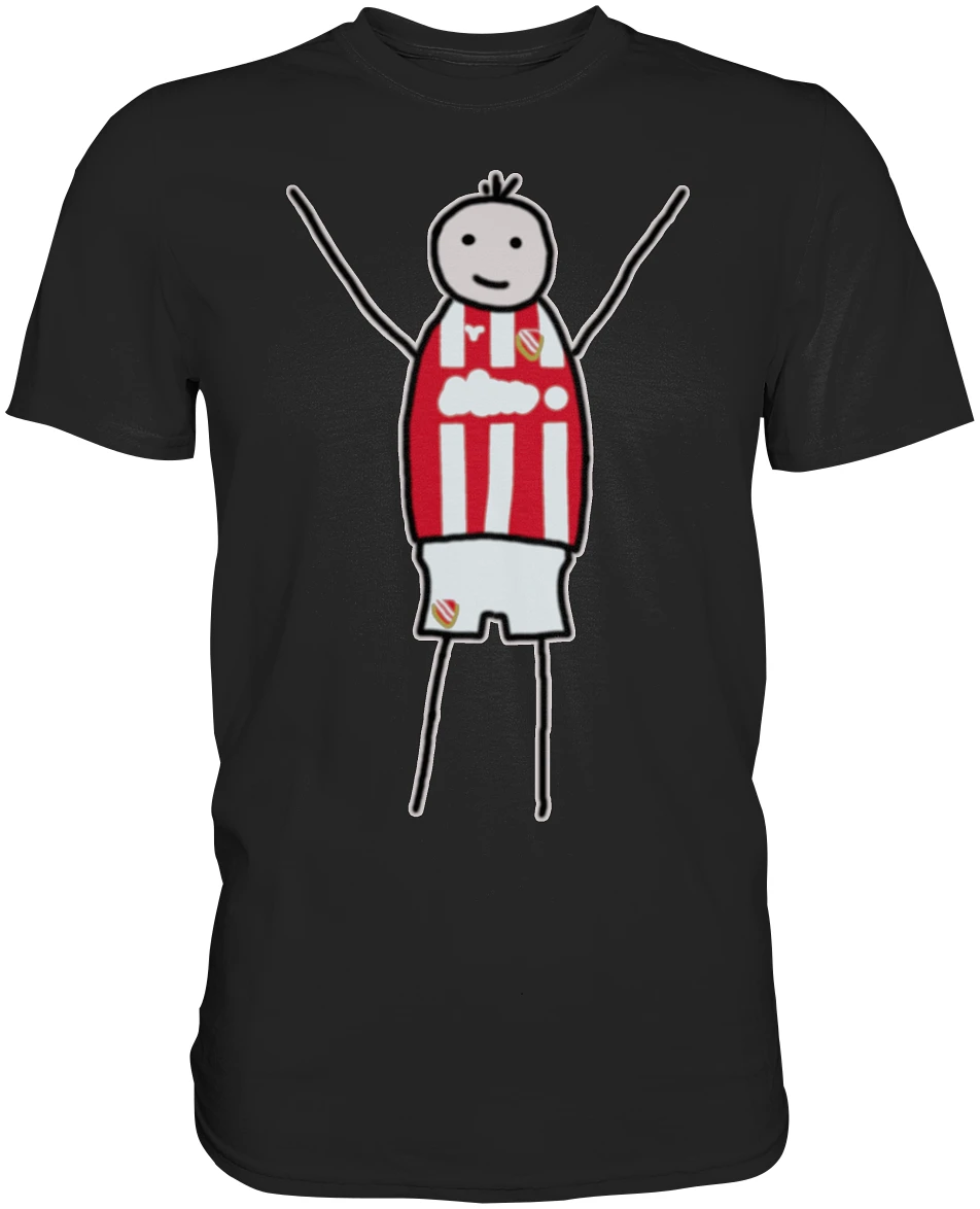 Cottbus Fan-T-Shirt Strichmännchen - Premium Shirt Cottbus Fan-T-Shirt Strichmännchen - Premium Shirt