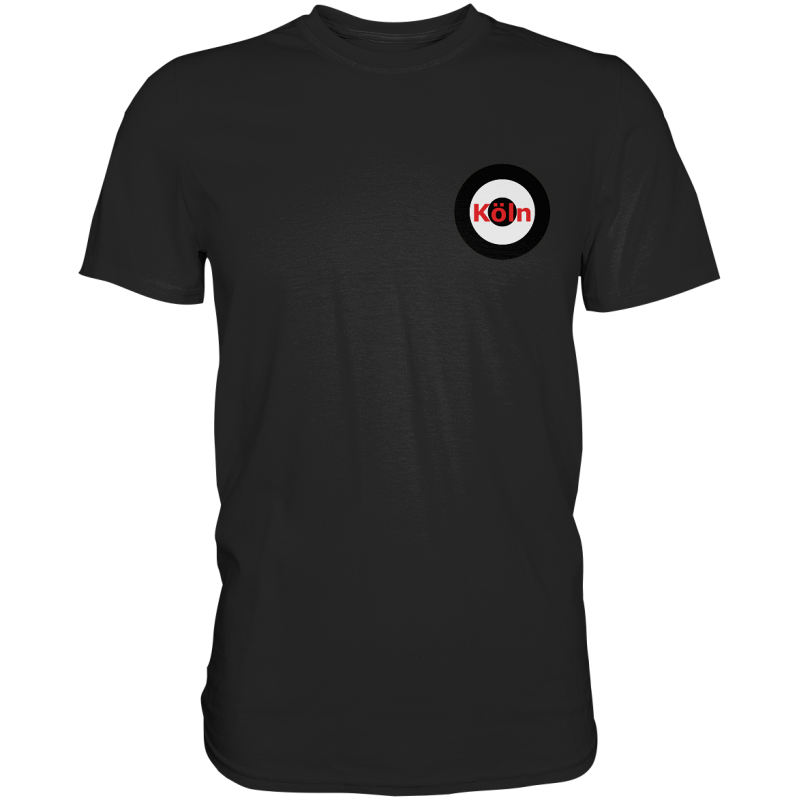 Köln Fan T-Shirt Kokarde klein "Köln" - Premium Shirt