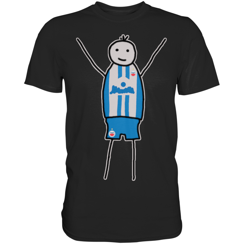Rostock Fan-T-Shirt Strichmännchen - Premium Shirt