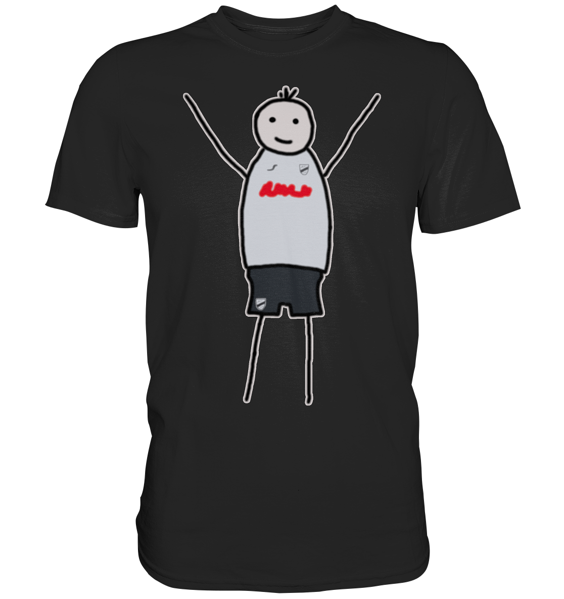 Verl Fan-T-Shirt Strichmännchen - Premium Shirt Verl Fan-T-Shirt Strichmännchen - Premium Shirt