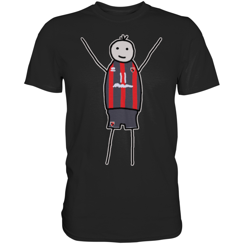 Ingolstadt Fan-T-Shirt Strichmännchen - Premium Shirt