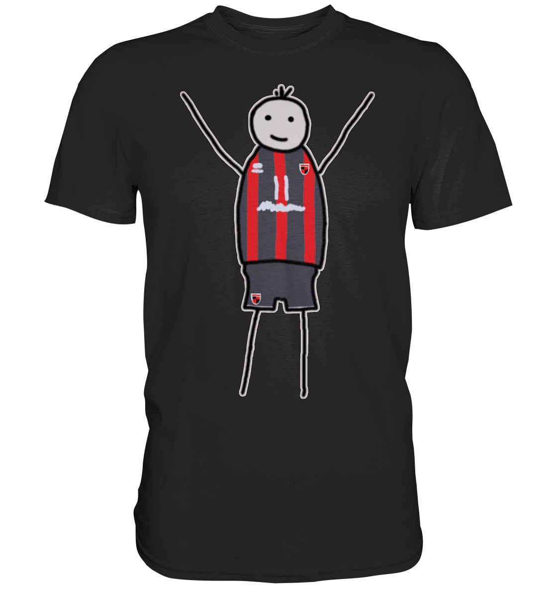 Ingolstadt Fan-T-Shirt Strichmännchen - Premium Shirt Ingolstadt Fan-T-Shirt Strichmännchen - Premium Shirt