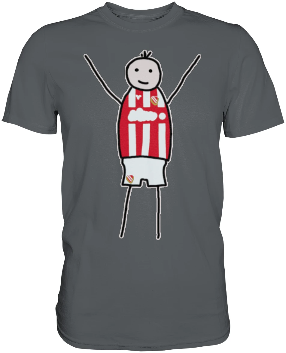 Cottbus Fan-T-Shirt Strichmännchen - Premium Shirt Cottbus Fan-T-Shirt Strichmännchen - Premium Shirt