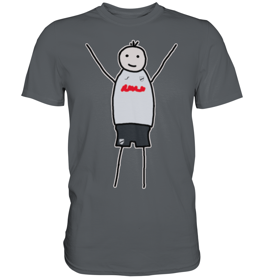 Verl Fan-T-Shirt Strichmännchen - Premium Shirt Verl Fan-T-Shirt Strichmännchen - Premium Shirt