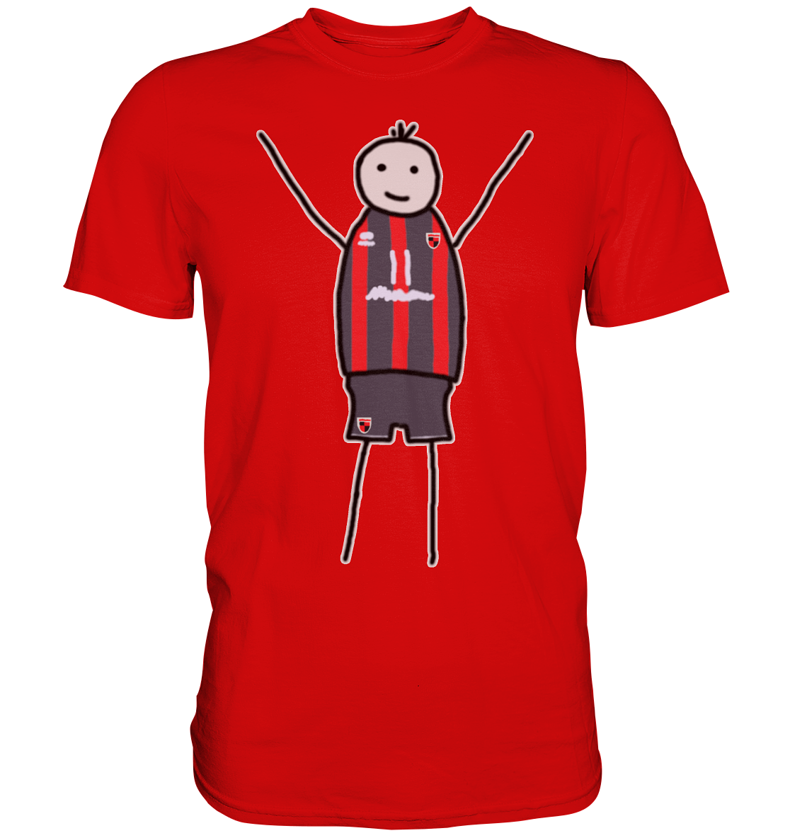 Ingolstadt Fan-T-Shirt Strichmännchen - Premium Shirt Ingolstadt Fan-T-Shirt Strichmännchen - Premium Shirt