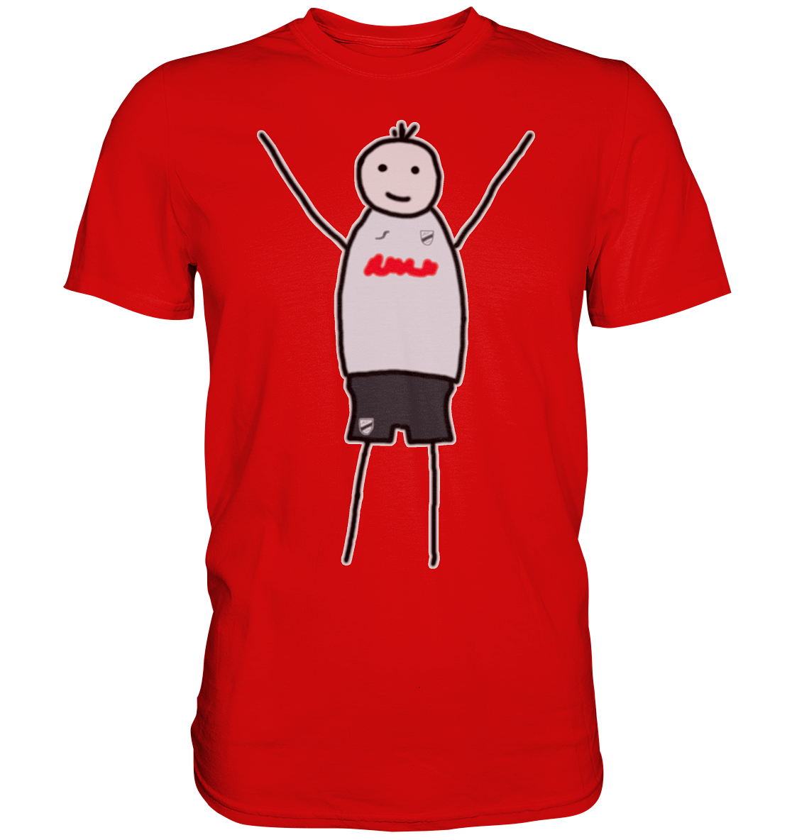 Verl Fan-T-Shirt Strichmännchen - Premium Shirt Verl Fan-T-Shirt Strichmännchen - Premium Shirt