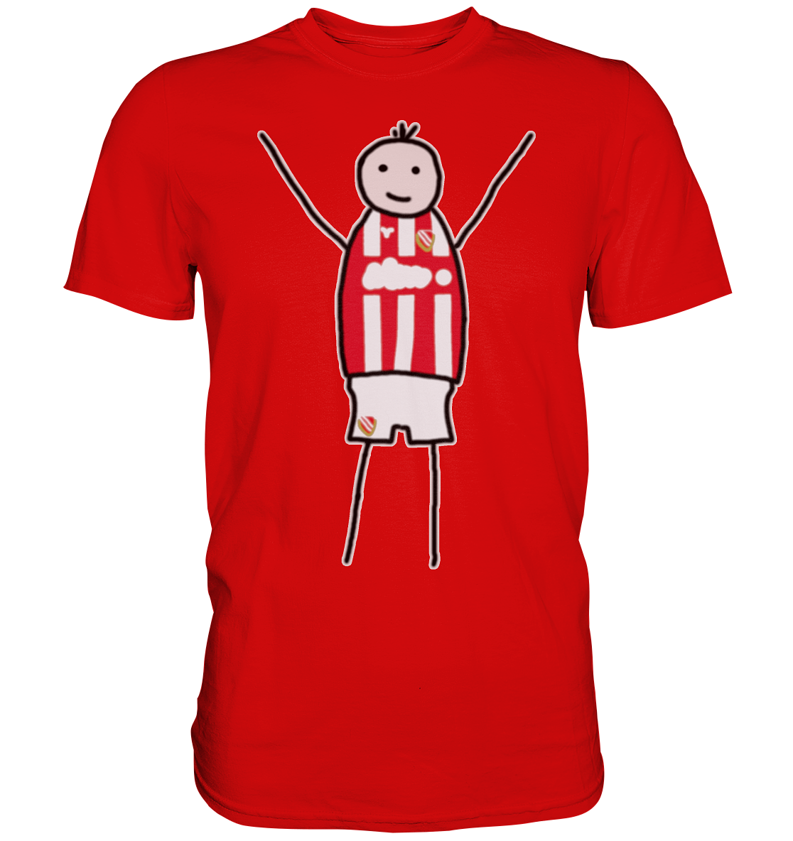 Cottbus Fan-T-Shirt Strichmännchen - Premium Shirt Cottbus Fan-T-Shirt Strichmännchen - Premium Shirt