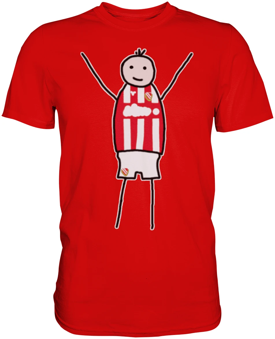 Cottbus Fan-T-Shirt Strichmännchen - Premium Shirt Cottbus Fan-T-Shirt Strichmännchen - Premium Shirt