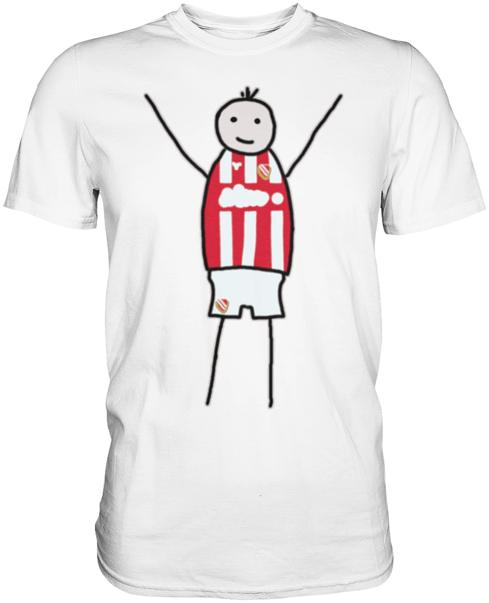 Cottbus Fan-T-Shirt Strichmännchen - Premium Shirt Cottbus Fan-T-Shirt Strichmännchen - Premium Shirt