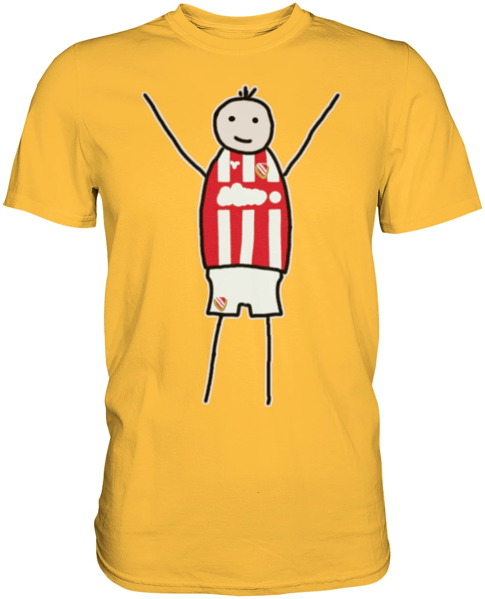 Cottbus Fan-T-Shirt Strichmännchen - Premium Shirt Cottbus Fan-T-Shirt Strichmännchen - Premium Shirt