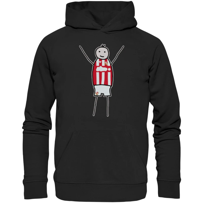 Cottbus Fan-T-Shirt Strichmännchen - Premium Unisex Hoodie