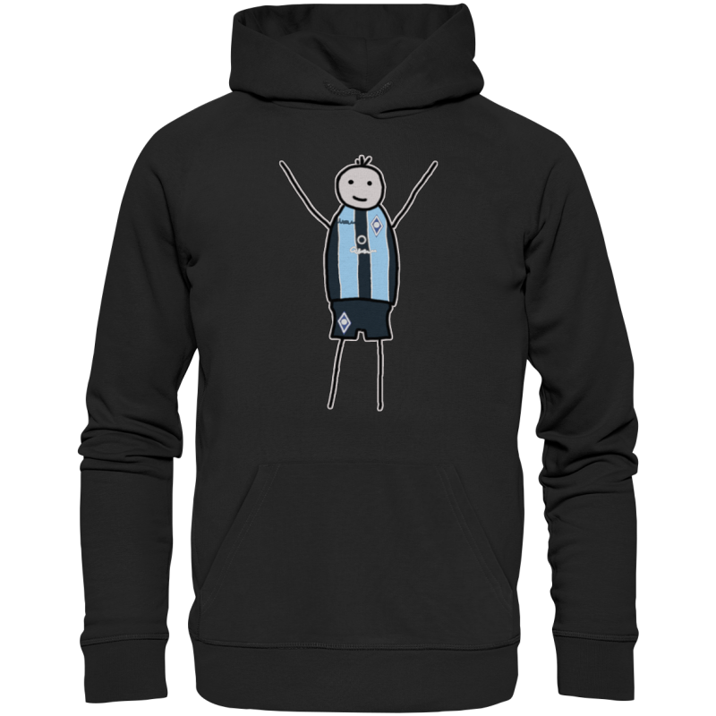 Mannheim Fan-Hoodie Strichmännchen - Premium Unisex Hoodie