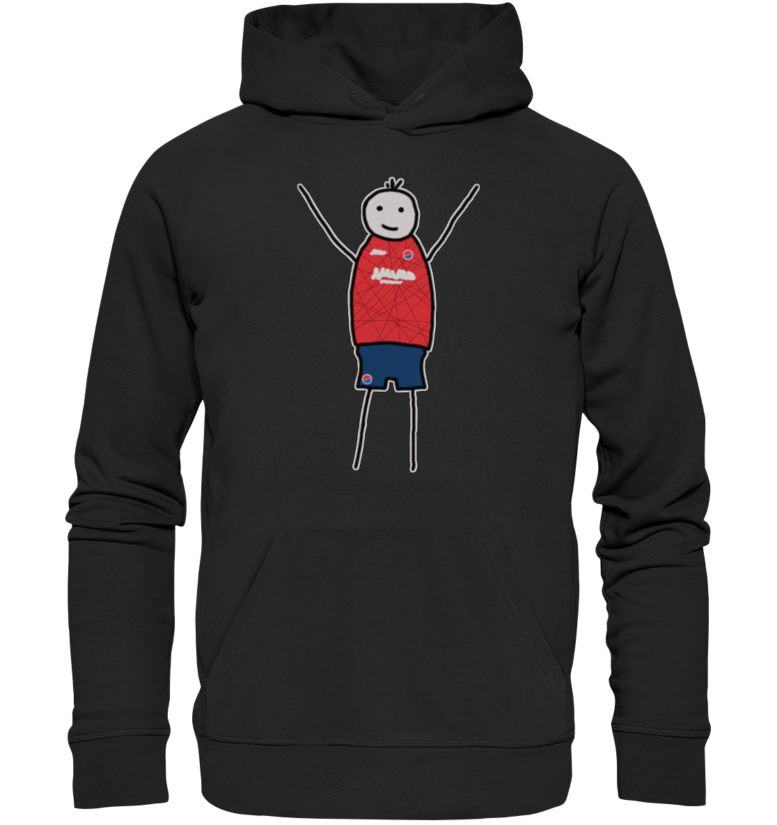 Unterhaching Fan-Hoodie Strichmännchen - Premium Unisex Hoodie Unterhaching Fan-Hoodie Strichmännchen - Premium Unisex Hoodie