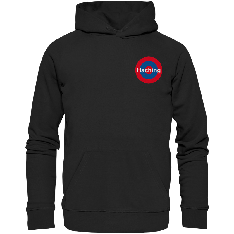 Unterhaching Fan-Hoodie Kokarde klein "Haching" - Premium Unisex Hoodie